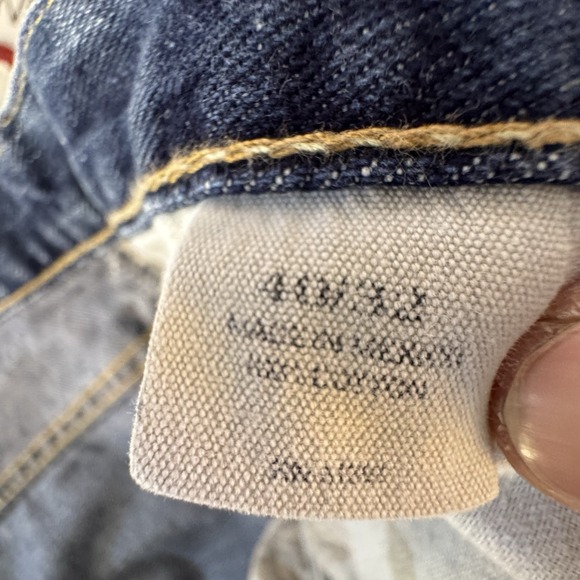 Vintage Polo Ralph Lauren Mens Relaxed Fit Jeans 40x32 Blue Denim - Picture 4 of 9